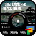 Black Total launcher theme icon