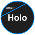 ExDialer Theme Flat Holo Blue‏ Mod