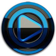 Poweramp skin Black Blue Mod