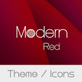 Modern Red Theme + Icons‏ Mod