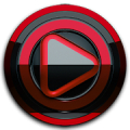 Poweramp skin Black Red icon