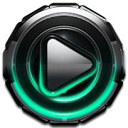 Poweramp skin Mint Glow Mod