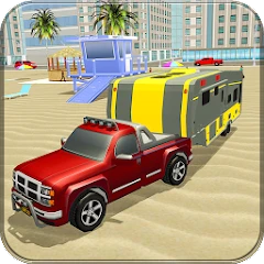 Off-Road Camper Van Truck 3D Mod