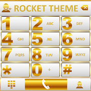 Theme White Gold RocketDial Mod