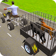 Pet Dog ATV Cargo Transport 3D icon