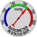 Barometer In Status Bar Mod