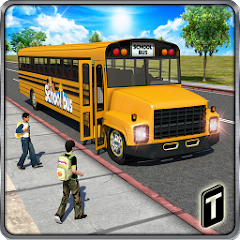 Schoolbus Driver 3D SIM icon