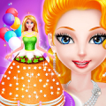 Princesa do aniversário salão de bolo do partido Mod
