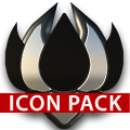 white PHANTOM HD Icon Pack Mod