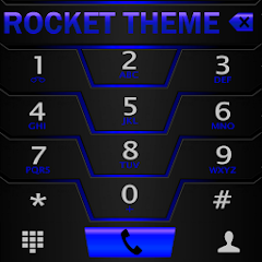 Theme Darkcity Blue Rocketdial icon