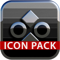 Icon Pack Sakato HD gray black‏ Mod
