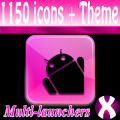 Pink BlkTux icon pack icon