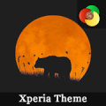 Xperia™ Teması | Orange moon + icons Mod