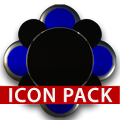 INDIGO HD Icon Pack blue black Mod