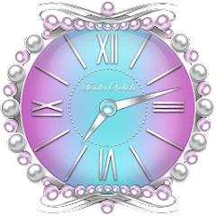 Tender Orchids Clock Widget Mod