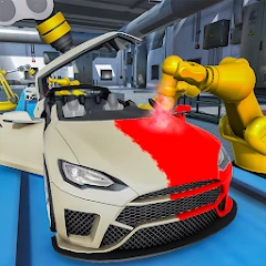Carro constructor mecânico: automotive fábrica