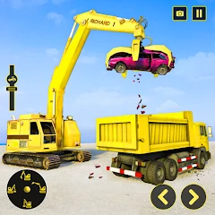 Crusher Crane Excavator Sim Mod