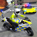 Police Car Driving Motorbike icon