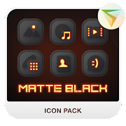 MATTE BLACK Icon Pack Mod