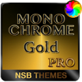MonoChrome Gold Pro - Theme for Xperia Mod