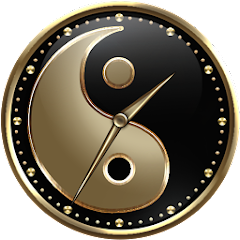 Yin and Yang Clock Widget Mod
