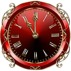 Red Clock Widget Mod