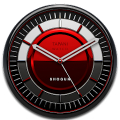 SHOGUN red Designer Clock Widget Mod