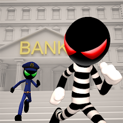 Stickman Bank Robbery Escape Mod