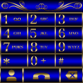 Abctract Blue Dialer theme‏ Mod
