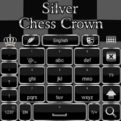 Silver Crown Keyboard theme