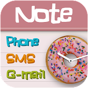 Pink note Total launcher theme Mod