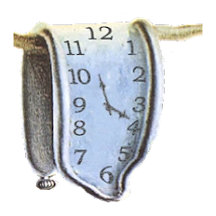 Melting Clock by Salvador Dali Mod