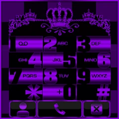 Purple Chess Crown Dialer them Mod