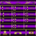 Abstract Violet Dialer theme‏ Mod