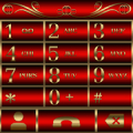 Abstract Red Dialer theme‏ Mod