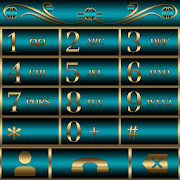 Abstract Turquoise Dialer them Mod