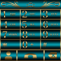 Abstract Turquoise Dialer theme‏ Mod
