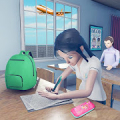 افتراضية عالي مدرسة فتاة لعبه مدرسة محاكاة 3D‏ Mod