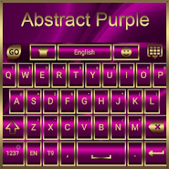 Abstract Purple Go Keyboard th Mod