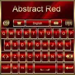 Abstract Red Go Keyboard Theme Mod