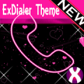 Neon Heart Theme for ExDialer icon