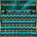 Abstract Turquoise Go Keyboard theme‏ Mod