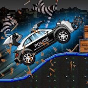 Smash Police Car - Outlaw Run Mod