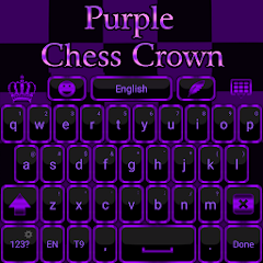 Purple Crown Keyboard theme Mod