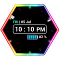 [Pro] Neon Clock icon