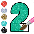 Glitter Number Coloring and Drawing Book For Kids Mod