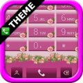 exDialer Pink Roses Theme‏ Mod