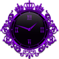 Purple Crown Clock Widget‏ Mod