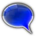 GO SMS Royal Blue Glass Theme‏ Mod
