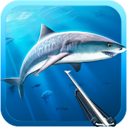 Hunter underwater spearfishing icon